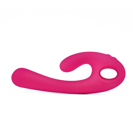 Flex Bi | Bendable Dual Stimulation Vibrator | Red Violet