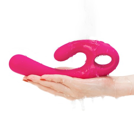 Flex Bi | Bendable Dual Stimulation Vibrator | Red Violet