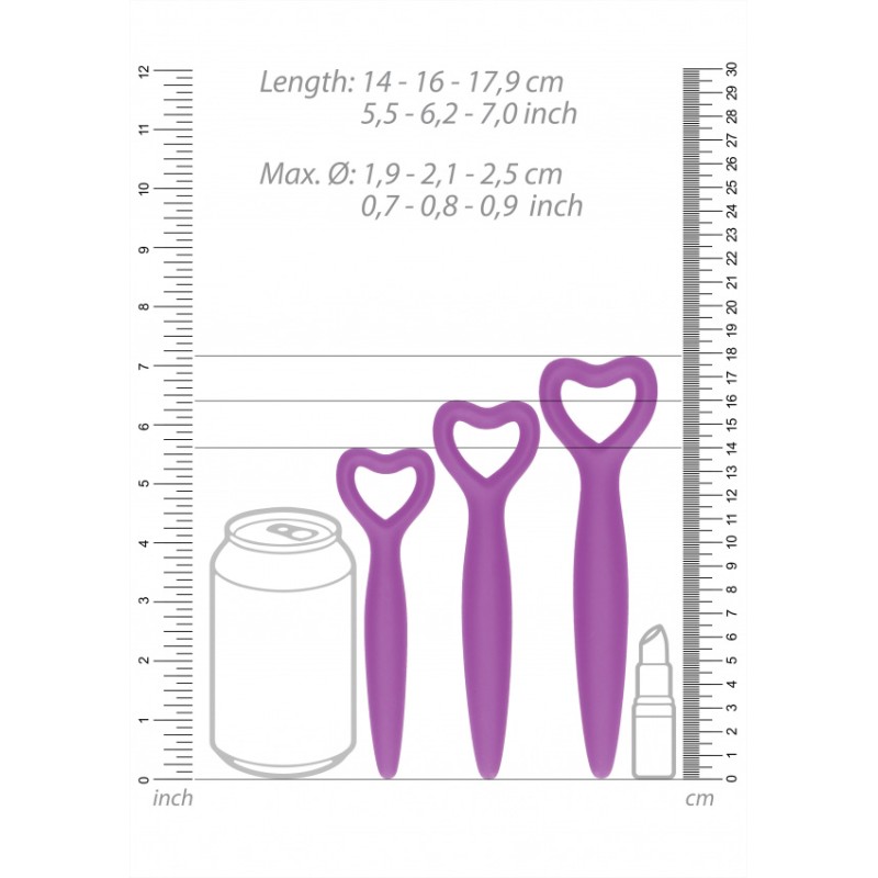 Silicone Vaginal Dilator Set | Purple