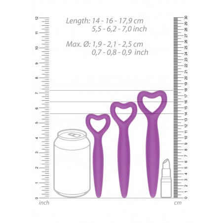 Silicone Vaginal Dilator Set | Purple