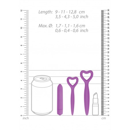 Silicone Vaginal Dilator Set | Purple