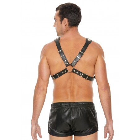 Men's Pyramid Stud | Body Harness | One Size | Μαύρο