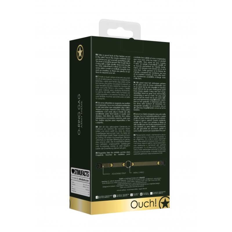 Φίμωτρο | O-Ring Gag | Army Theme | Χακί (Στάσεις Σεξ)