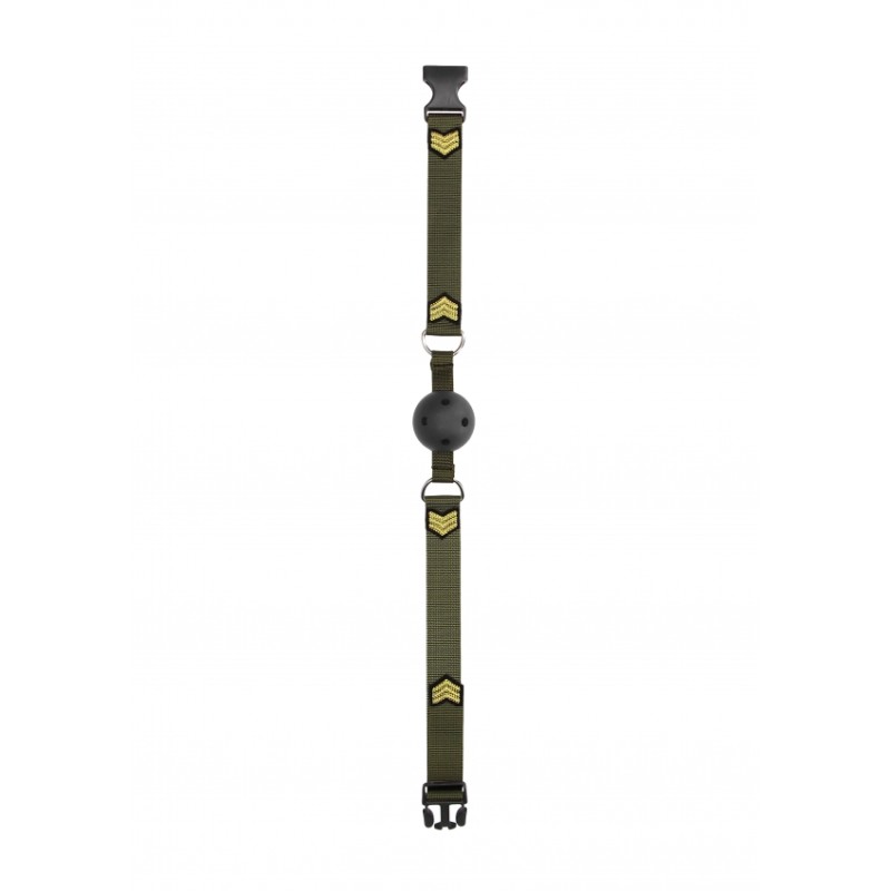 Breathable Ball Gag - Army Theme - Green