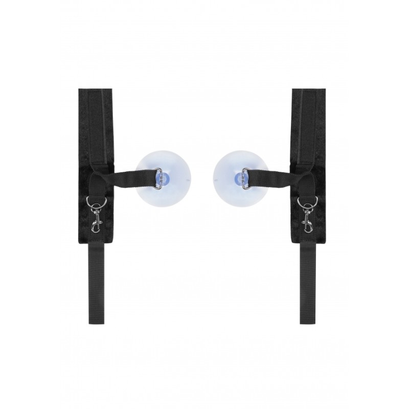 Velvet & Velcro Adjustable Handcuffs Suction Cup