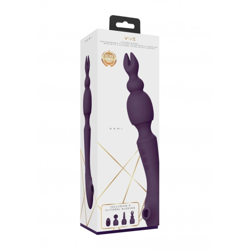 Nami - Pulse Wave & Vibrating Wand - Purple