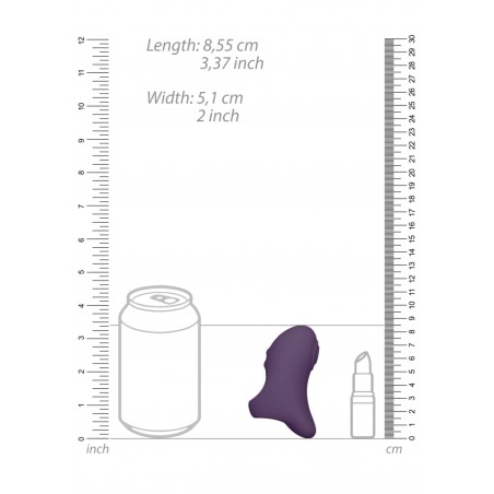 Hana | Pulse Wave | Tapping | Finger Vibrator | Purple