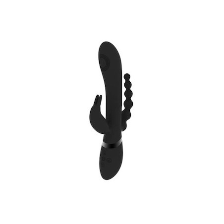 Rini - Pulse Wave & Vibrating Double Penetration Rabbit - Black