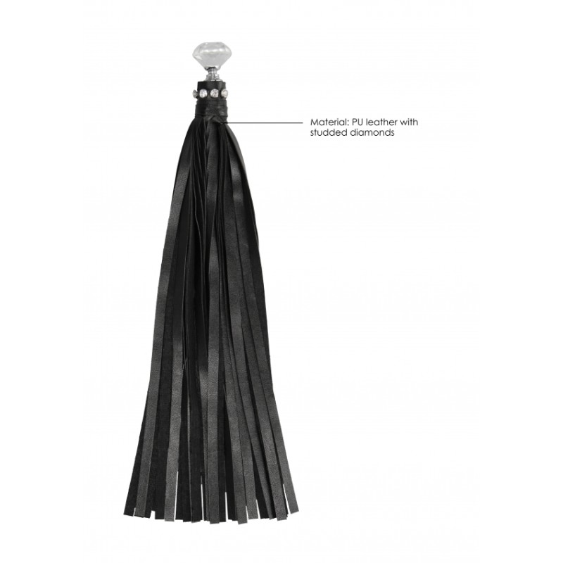 Diamond Studded Whip - Black