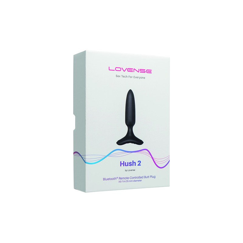 Lovense | HUSH 2 | Πρωκτική Σφήνα με Σύνδεση Bluetooth & App 2,5cm