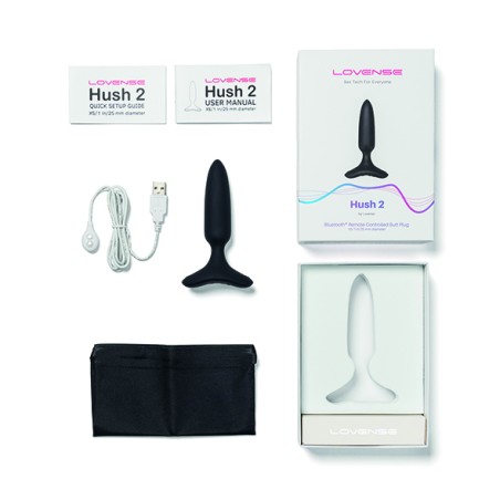Lovense | HUSH 2 | Πρωκτική Σφήνα με Σύνδεση Bluetooth & App 2,5cm