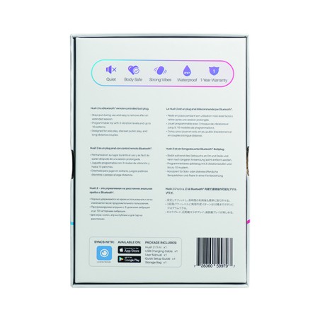 Lovense | HUSH 2 | Πρωκτική Σφήνα με Σύνδεση Bluetooth & App 2,5cm