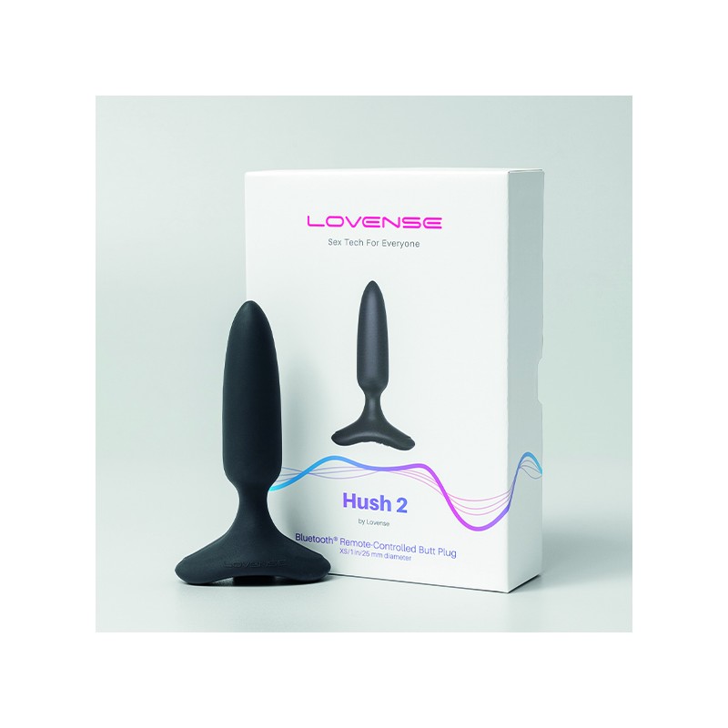 Lovense | HUSH 2 | Πρωκτική Σφήνα με Σύνδεση Bluetooth & App 2,5cm