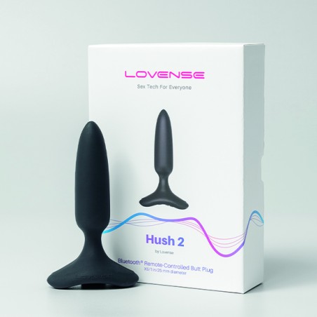 Lovense | HUSH 2 | Πρωκτική Σφήνα με Σύνδεση Bluetooth & App 2,5cm