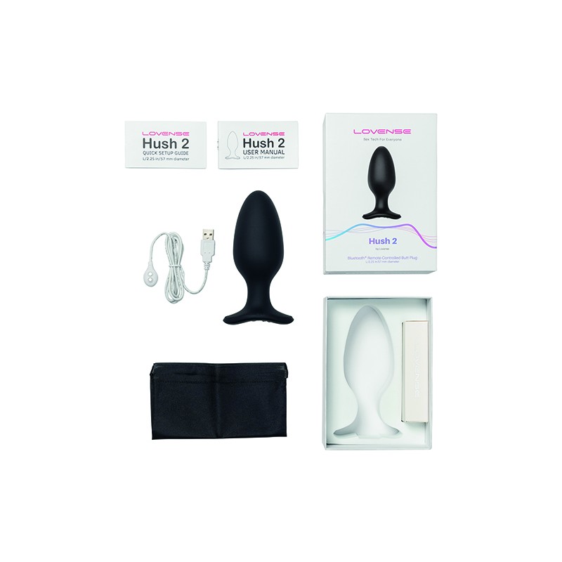 LOVENSE | HUSH 2 Butt Plug 5,7cm | Black LOVENSE | HUSH 2 Butt Plug 5,7cm | Black