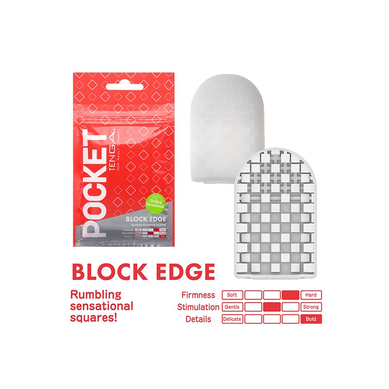 Tenga | Pocket Stroker | Block Edge