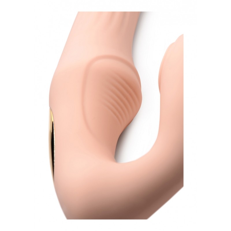 Strapless Strapon with 15X U-Pulse Pulsing and Vibrating and Remote