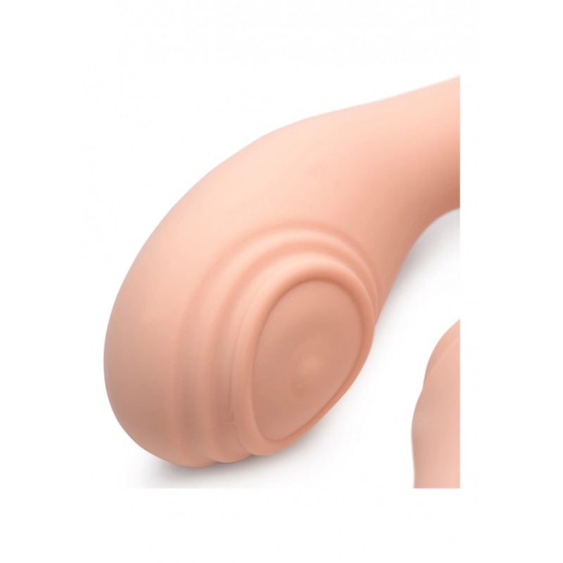 Strapless Strapon with 15X U-Pulse Pulsing and Vibrating and Remote