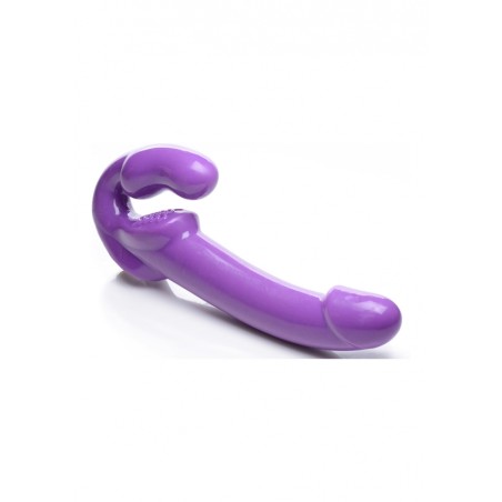 7X Revolver Thick Vibrating Strapless Strap-On | Purple