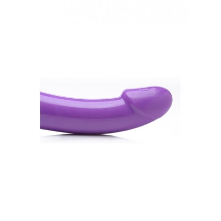 7X Revolver Thick Vibrating Strapless Strap-On | Purple