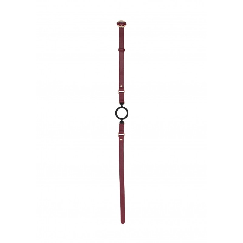 OUCH! Burgundy Halo Silicone Ring Gag