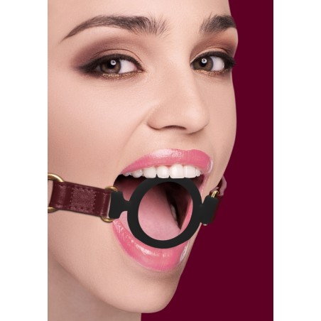 OUCH! Burgundy Halo Silicone Ring Gag