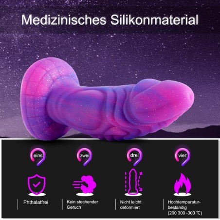Hismith | Giant Silicone Animal Dildo & Suction Cup | Purple