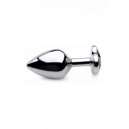 BS Black Heart Gem Anal Plug - Medium