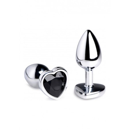 BS Black Heart Gem Anal Plug - Small