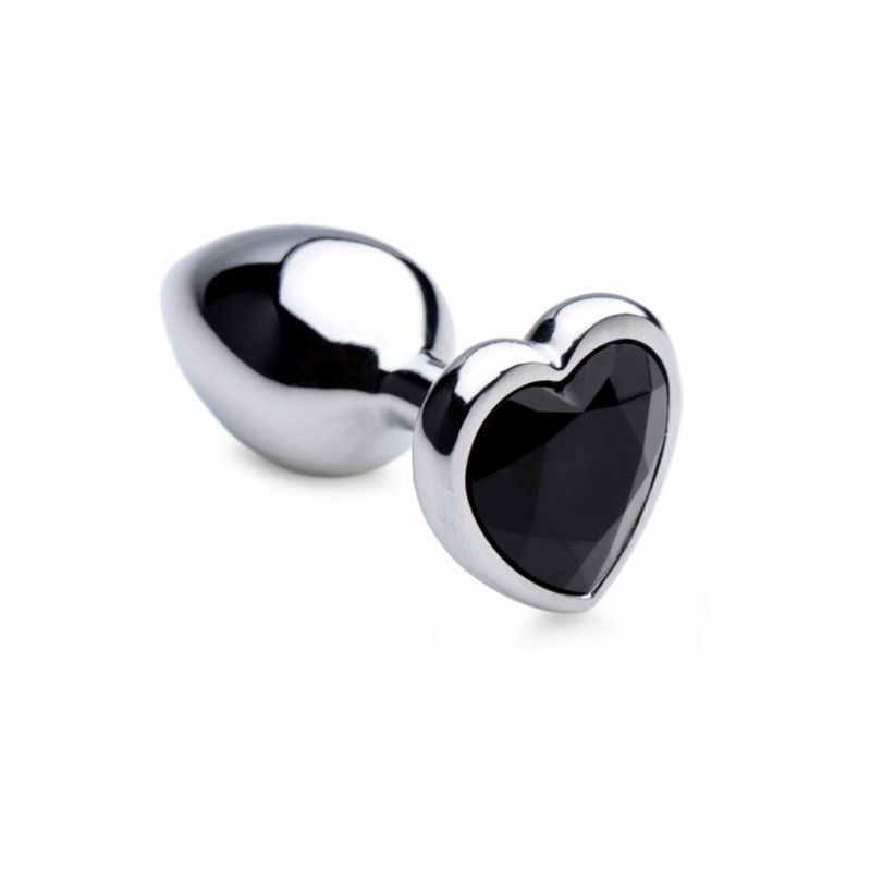 BS Black Heart Gem Anal Plug - Small