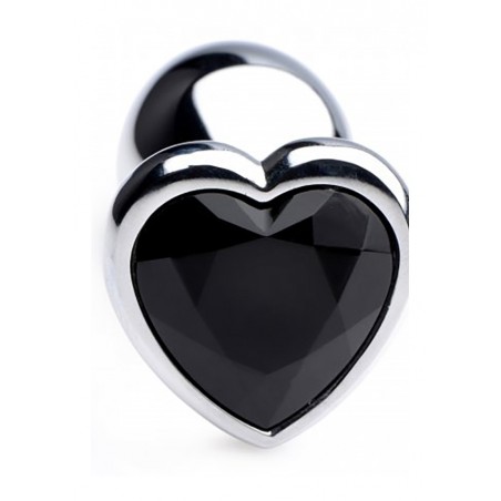 BS Black Heart Gem Anal Plug - Small