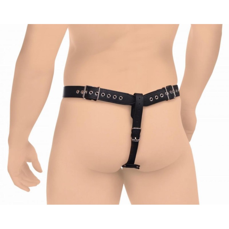 Penis Chastity Belt With Silicone Anal Plug