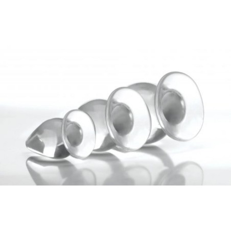 Triple Cones Anal Plug Set Of 3 - Clear