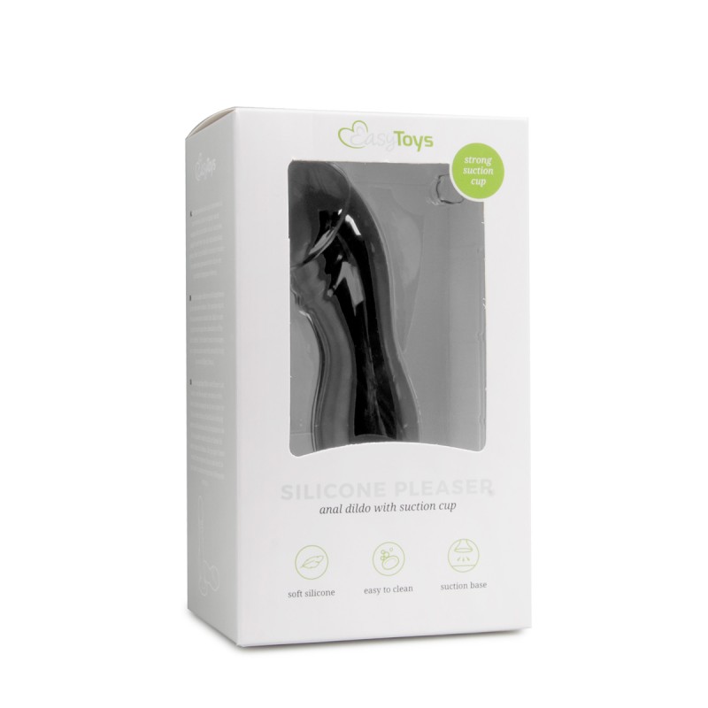 Black Silicone Suction Cup Dildo