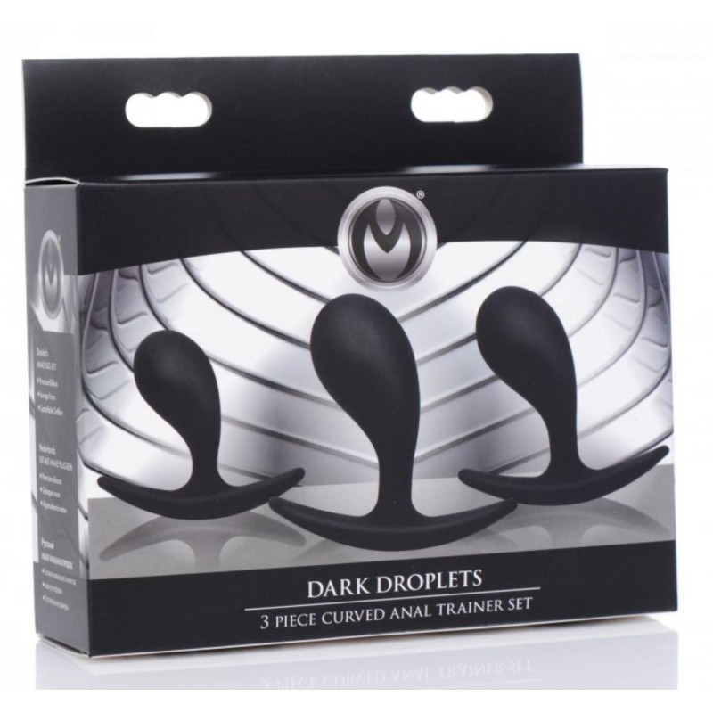 MS | Πρωκτικές Σφήνες Dark Droplets Curved | Anal Trainer Set