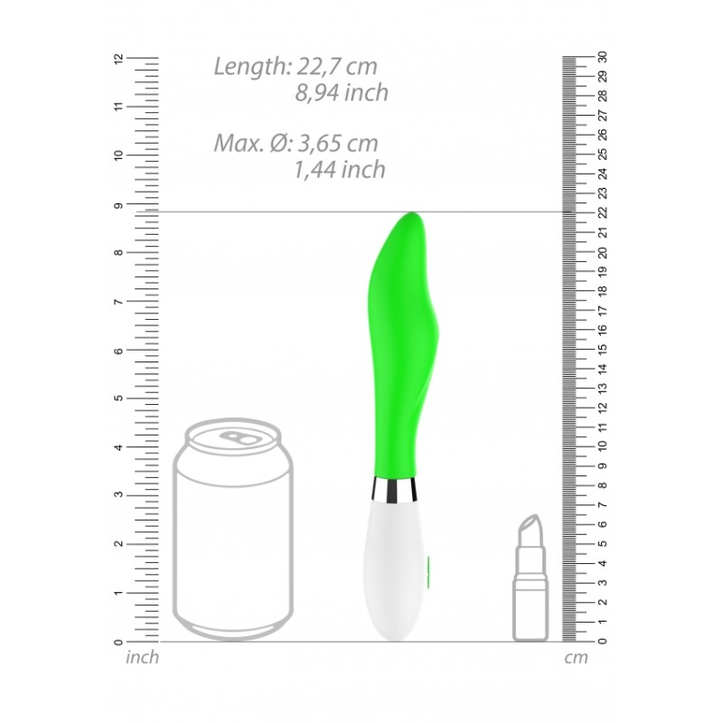 Luminous | Athamas | Ultra Soft Silicone | 10 Speeds | Green