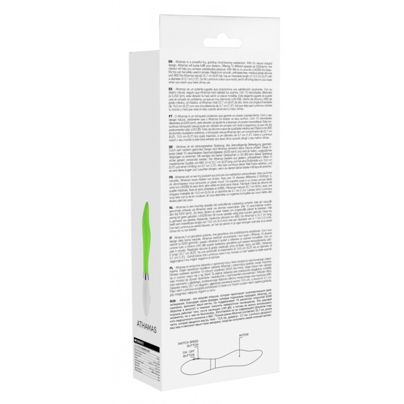 Luminous | Athamas | Ultra Soft Silicone | 10 Speeds | Green