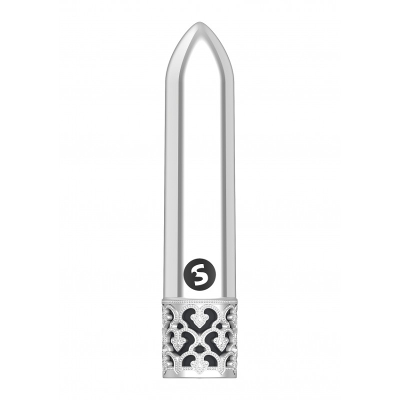 Royal Gems | Glitz | Rechargeable ABS Bullet | Silver