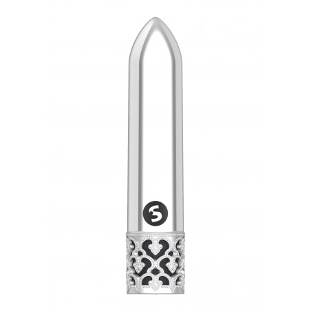 Royal Gems | Glitz | Rechargeable ABS Bullet | Silver