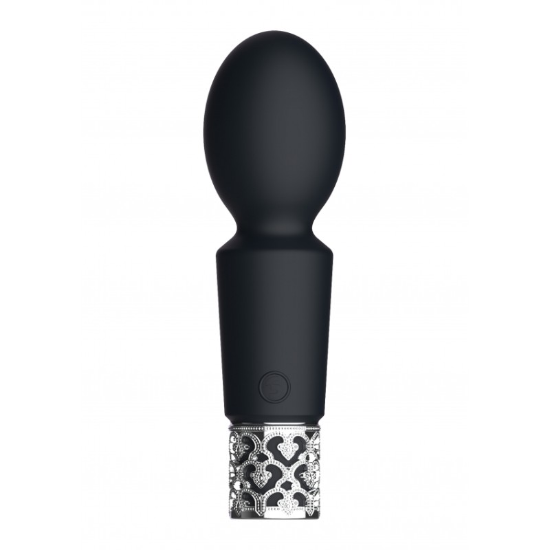 Royal Gems | Brilliant | Rechargeable Silicone Bullet | Black