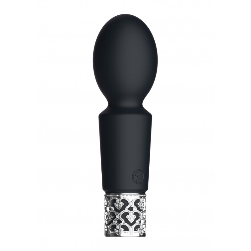 Royal Gems | Brilliant | Rechargeable Silicone Bullet | Black