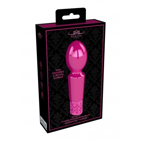 Royal Gems | Brilliant | Rechargeable Silicone Bullet | Pink