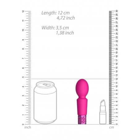 Royal Gems | Brilliant | Rechargeable Silicone Bullet | Pink