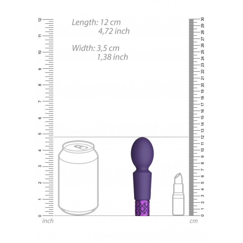 Royal Gems | Brilliant | Rechargeable Silicone Bullet | Purple