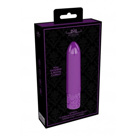 Royal Gems | Imperial | Rechargeable Silicone Bullet | Purple