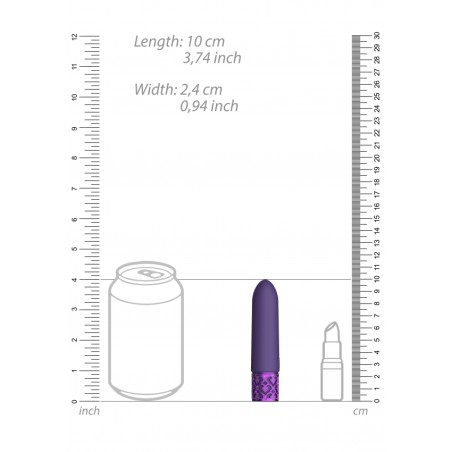 Royal Gems | Imperial | Rechargeable Silicone Bullet | Purple