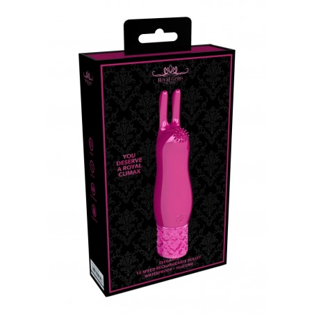 Royal Gems | Elegance | Rechargeable Silicone Bullet | Pink