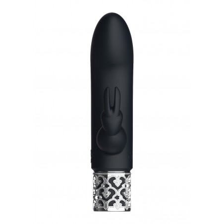 Royal Gems | Dazzling | Rechargeable Silicone Bullet | Black