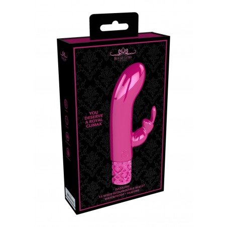 Royal Gems | Dazzling | Rechargeable Silicone Bullet | Pink