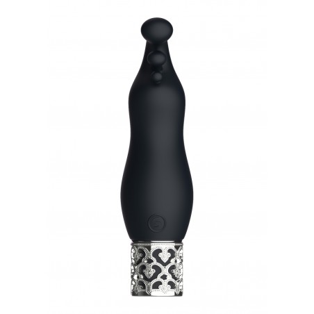 Royal Gems | Exquisite | Rechargeable Silicone Bullet | Black